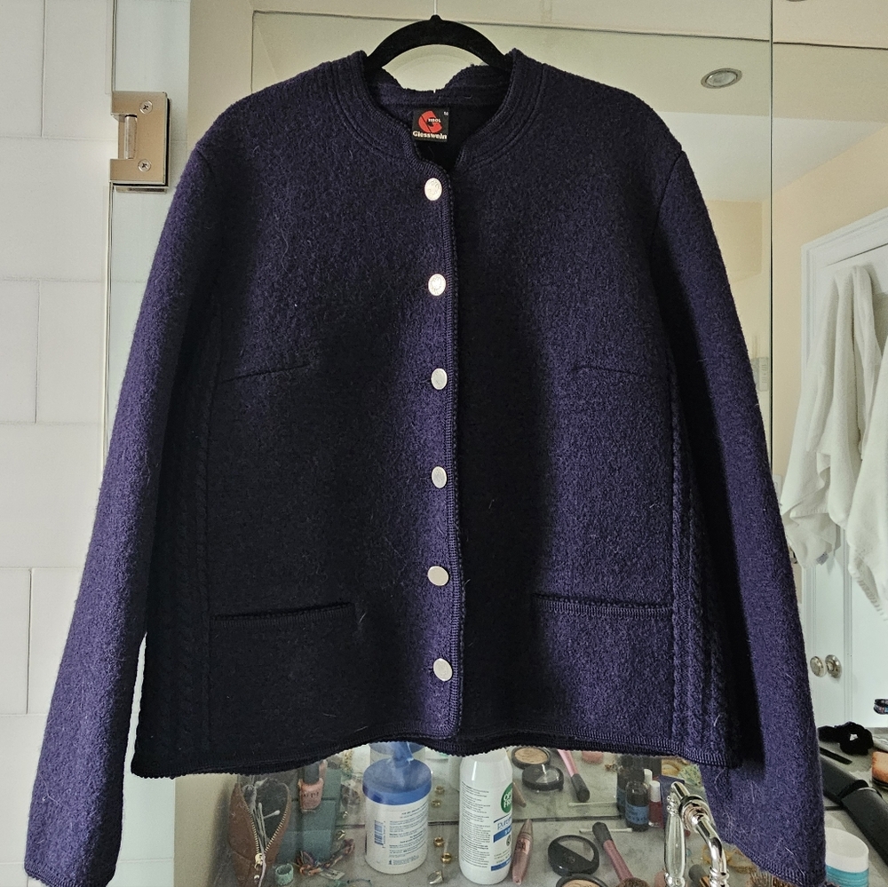 Giesswein Vintage Boiled Wool Women's NavyJacket